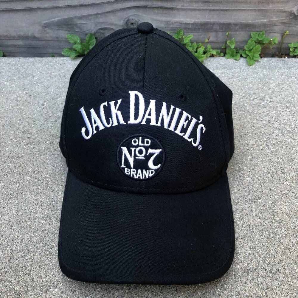JACK DANIEL'S Old No 7 Brand Baseball Hat Men's Black Adjustable Cap Embroidered